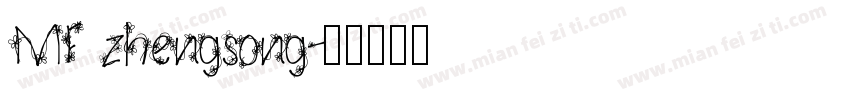 MF zhengsong字体转换